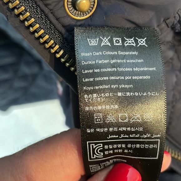 Joules quilted navy blue coat US size 8 - Picture 12 of 12